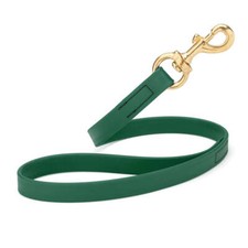 Dog Pet Leash with Brass Hardware W 3/4 L 20 , Hunter Green