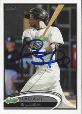 Jabari Blash Seattle Mariners 2012 Topps Pro Debut Signed Card