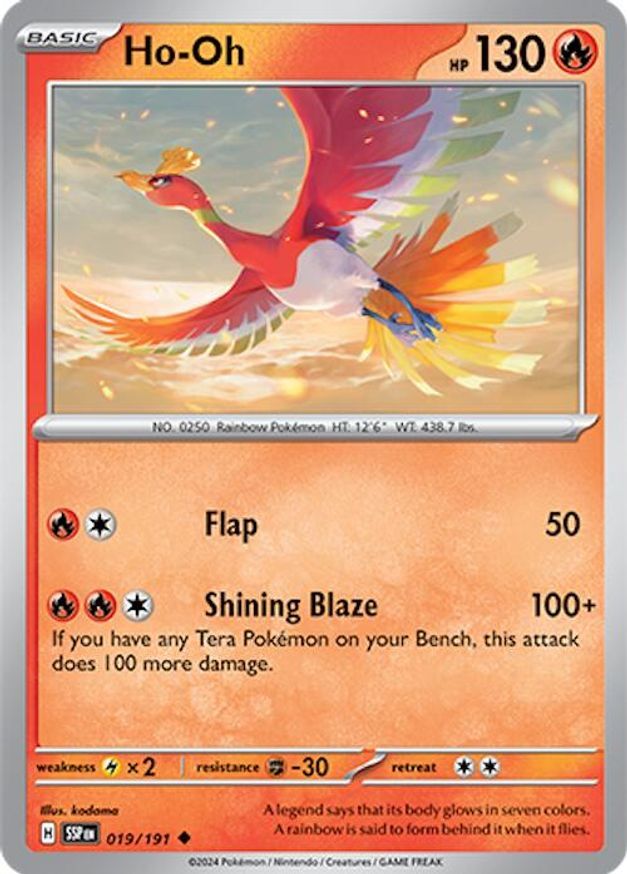 Pokemon Ho-Oh (19/256) Surging Sparks LP