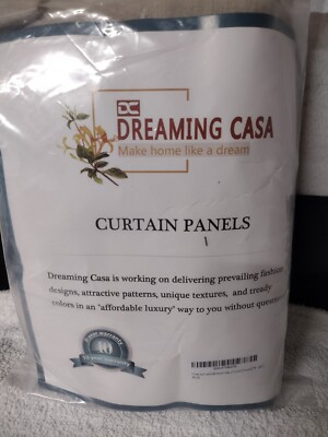 Solid Sheer Curtain 2 Panels Rod Pocket 52'' W x 96'' L Beige Dreaming casa