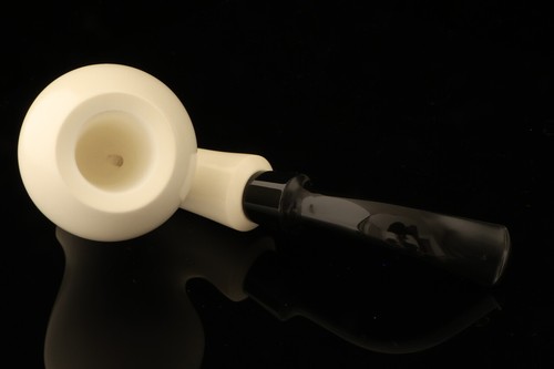 srv Premium - Self Sitter - Block Meerschaum Pipe with custom case 13235 - Picture 4 of 10