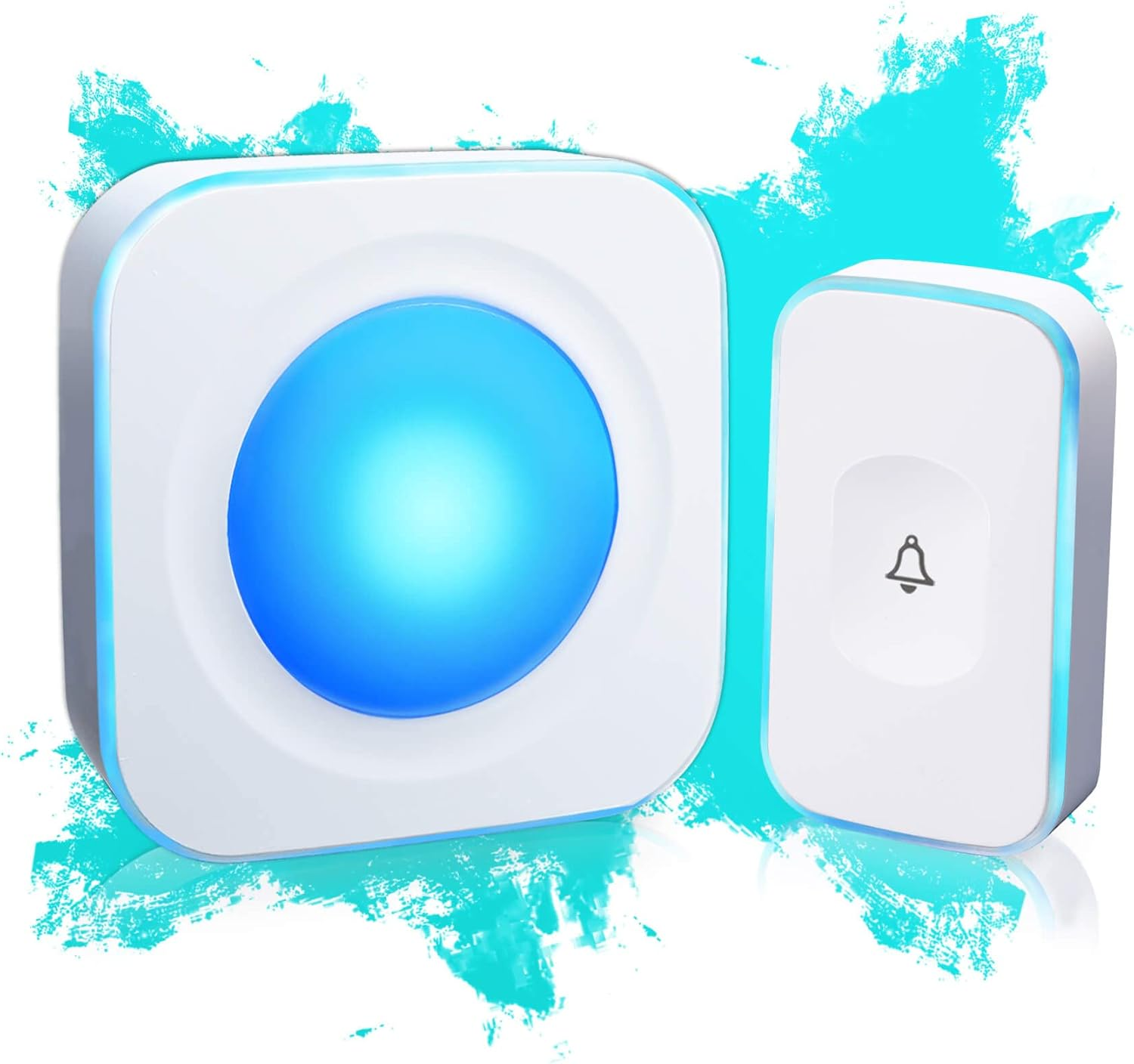 Wireless Doorbell with 36 Melodies 4 Volume Levels 1200ft Range Waterproof-image