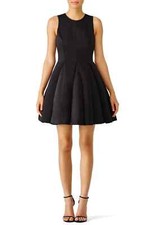 NWT's  Heritage Black Pleated Fit & Flare Sleeveless Mini Dress Size 4
