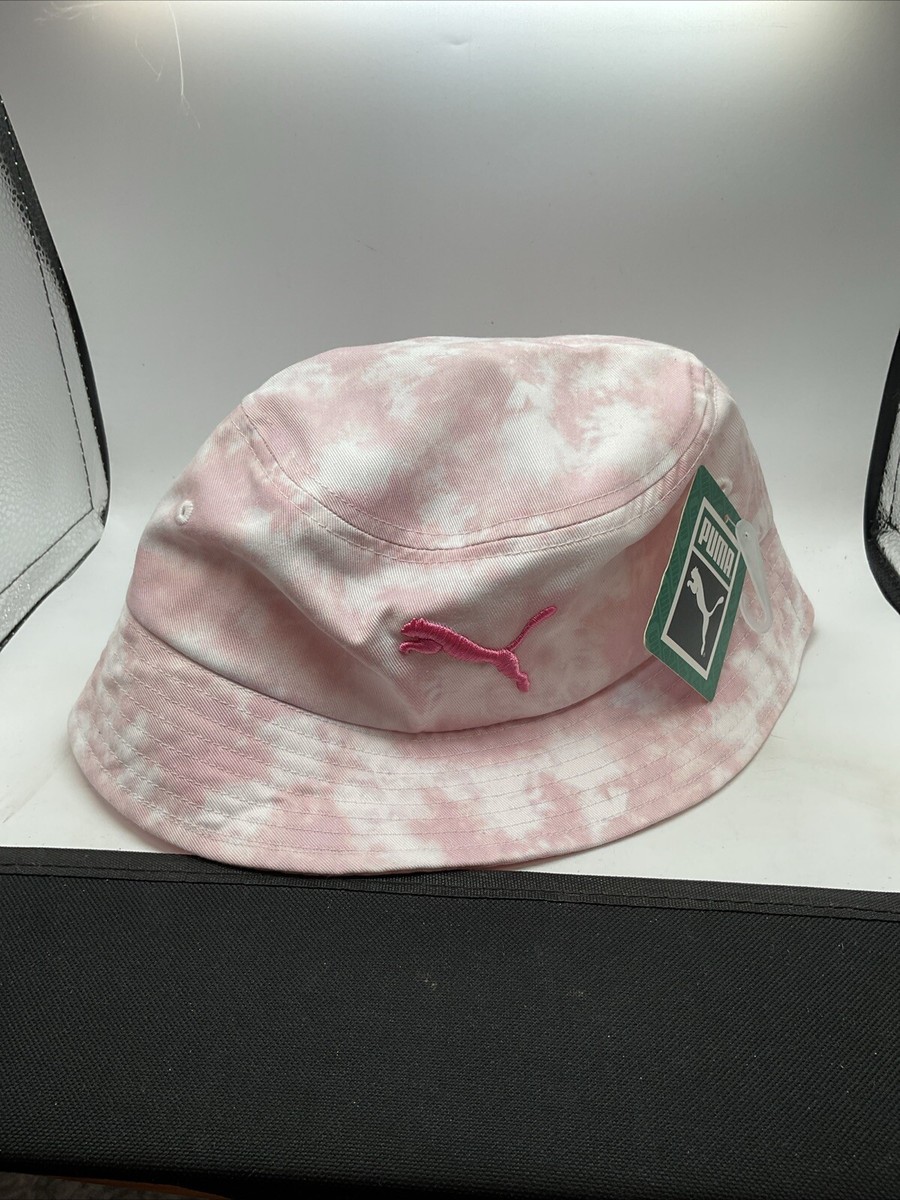 PUMA - Bucket Hat - Ladies One Size Fits All - Pink Tie Dye | eBay