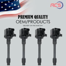 4X Ignition Coil OEM For Honda Civic Accord CR-V 1.5L 2.0L L4 3052059B013 UF781