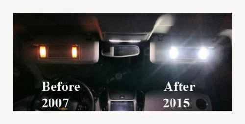 2007-2018 Escalade Tahoe Yukon Vanity Sun-Visor Led Light Mirror Passenger Side - Image 3 of 4