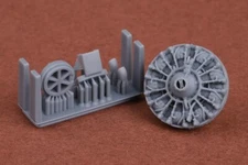 SBS 1/72 SBD-1/2/3/4 Dauntless Engine/Oil Cooler/Exhaust (Hasegawa/Hobby 2000)