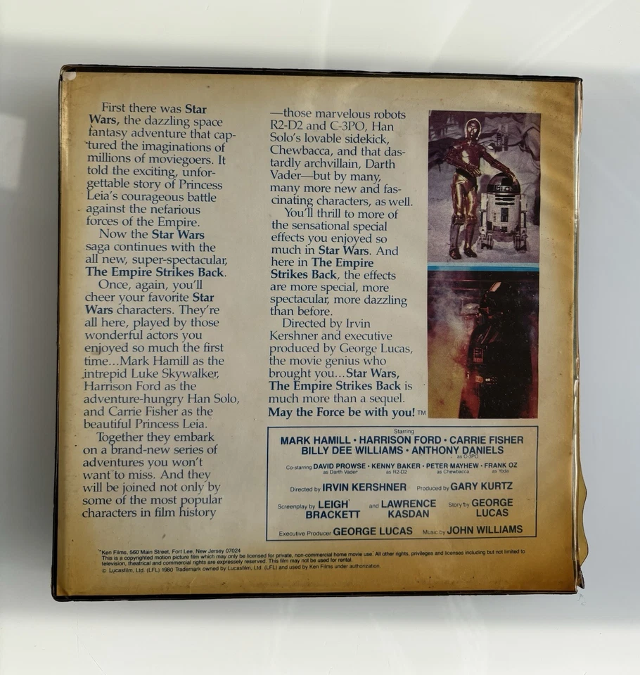 Vintage Star Wars V Empire Strikes Back Colour Super 8 Movie Reel 1980 Ken Films - Bild 2 von 4