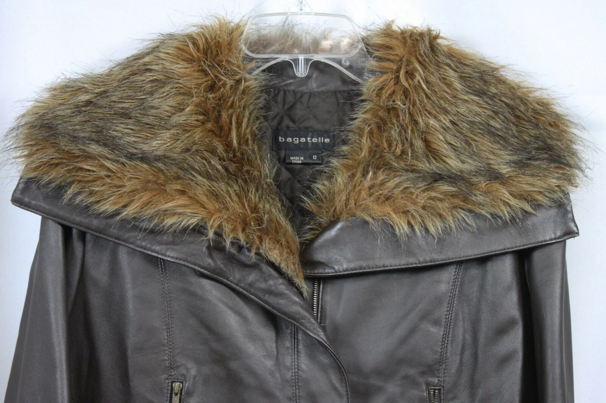 Bagatelle black leather clearance jacket