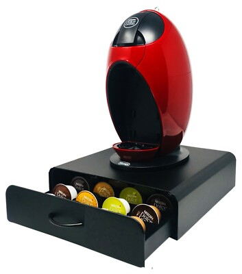 Dolce Gusto Kaffeekapsel Aufbewahrung Schublade, Maschinenständer 2 IN 1 (20 Kapseln)