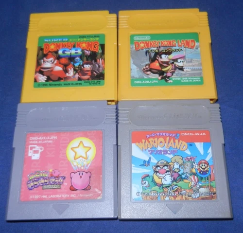 Game Boy; Kerby no Kirakira, Wario Land, Donkey Kong Land, Super Donkey Kong GB