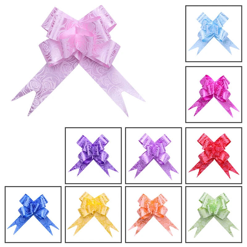 30 PCS Gold Gift Wrap Bows Pull Bows for Gift Wrapping Large Decor Bow for  Gi