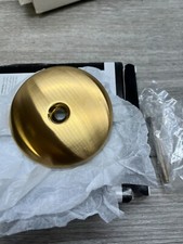 Signature Hardware 3-1/8" Overflow Cover Plate with Two Screws SH632BG