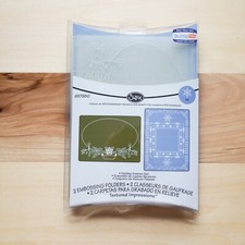 Sizzix Holiday Frames Set Christmas Embossing Folders 657980