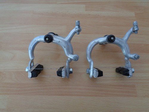 Paire D'étriers De Frein Weinmann Type 730 - Pour Vélo Route/course - Argenté - Très Bon état