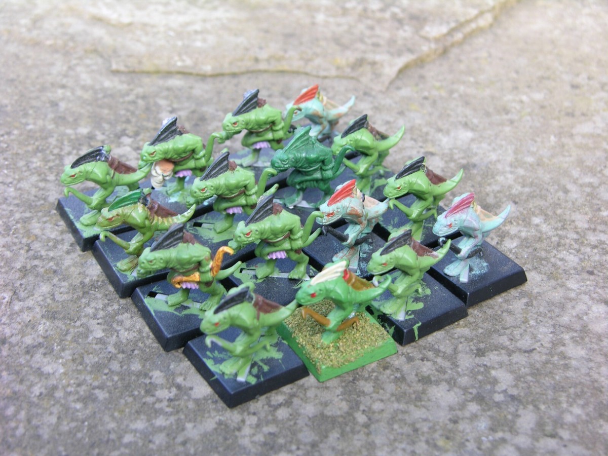 WARHAMMER LIZARDMEN ARMY, SKINK WARRIORS, PLASTIC, MULTI-LISTING