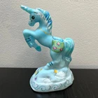 Fenton Glass Star Cloud Unicorn Robin's Egg Blue Figurine Ltd Ed #57/64 K Barley