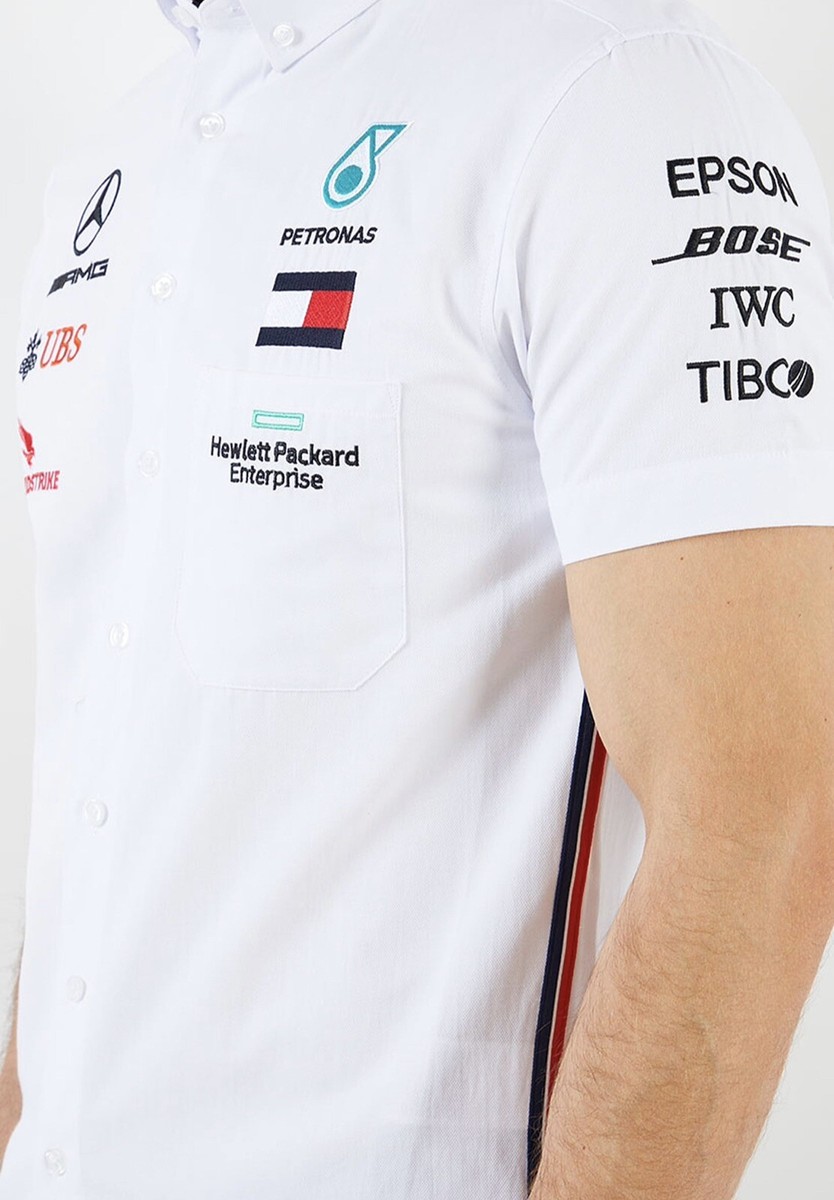 mercedes f1 dress shirt Amazon.com: Mercedes AMG Petronas Formula One Team - 2023 Team Shirt - White - Men