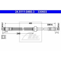 ATE Bremsschlauch Bremsleitung Vorne FüR CitroëN Xsara Picasso C2 C3 I