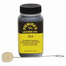 Fiebings Professional Alcohol-based Leather Dye 4oz  Black/Brown With Applicator