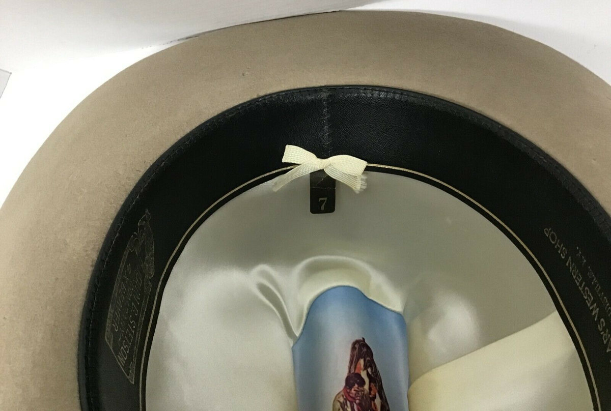 Stetson Vintage Size 7 4x Beaver Cowboy Hat with JBS Branding Iron