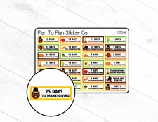 1170-4~~Thanksgiving Countdown Planner Stickers.