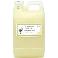 64 OZ/HALF GALLON ORGANIC EMU OIL PURE 