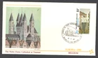 BELGIUM EUROPA 1983 NOTRE DAME CATHEDRAL AT TOURNAL FLEETWOOOD CACHET FDC