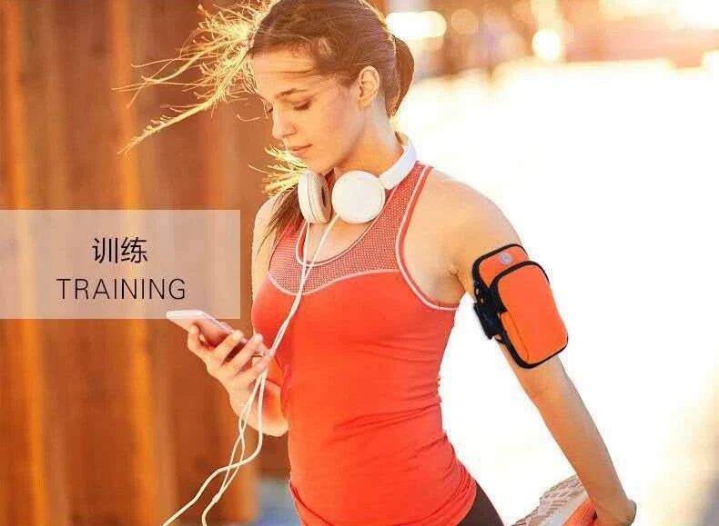 Brazalete Soporte para Teléfono para Correr Correr Correr Gimnasio Deportes Brazo Banda Bolsa Impermeable Foto 3 de 4