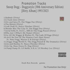 Rap/Hip-Hop.. White CD. Snoop Dogg - Doggystyle (30th Anniversary) [Dirty Album]