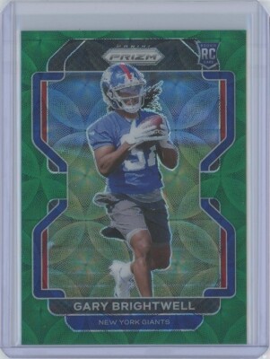 GARY BRIGHTWELL 2021 Panini Prizm GREEN SCOPE Rookie RC #400 Giants 07/75