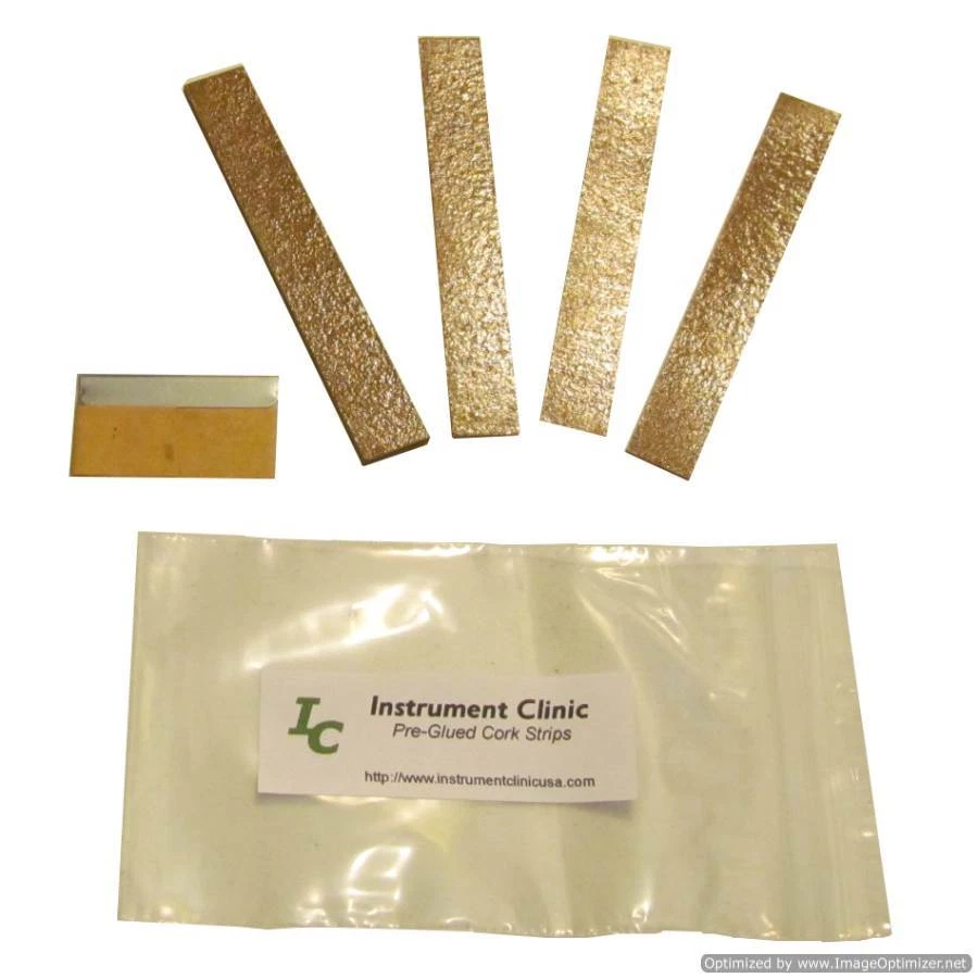 INSTRUMENT CLINIC Premium Composite Cork Strips, Pre-Glued, for Clarinet, Sax, Flute Keys!