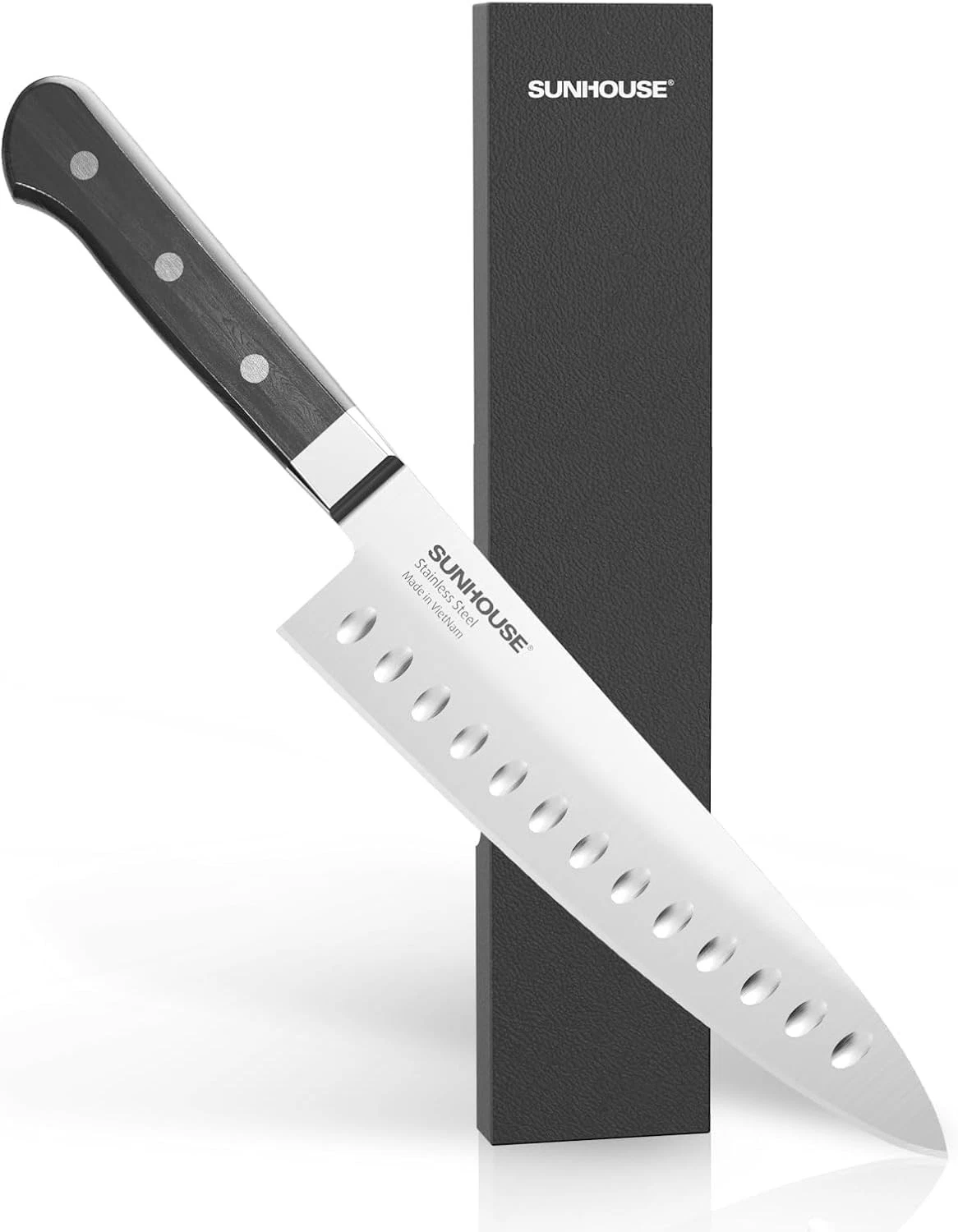 PREMIUM Chef 7.9 inch, AUS-8 Stainless Steel – Superior 62HRC Hardness, Razor...