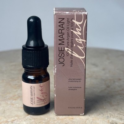 Josie Maran 100% Pure Argan Oil Light 4.5mL Mini Moisturizing Face Oil New 0.15