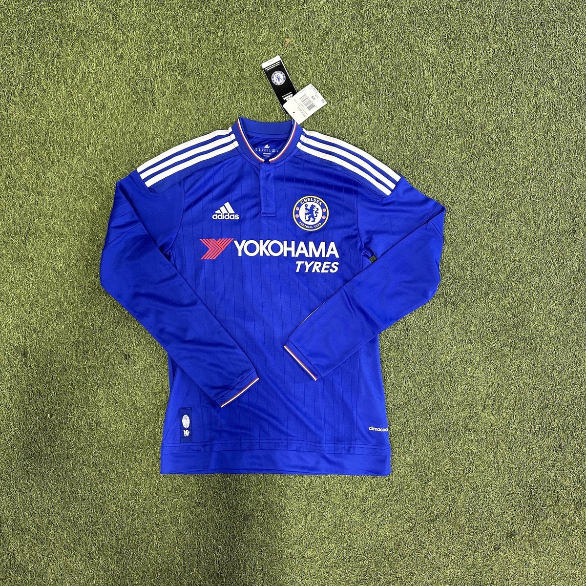 adidas Chelsea Home Men's L/S Soccer Jersey 15/16 | eBay