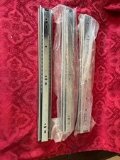  3 PAIRS OF 18 INCH FULL EXTENSION 100-lb BALL BEARING DRAWER SLIDES-MINT COND.