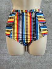 S (10) Piha by Moontide Bikini Brief Vivid High Waist Pant Swim Bottoms Swimwear