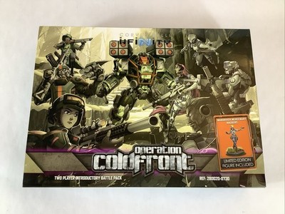 Corvus Belli Infinity Operation Cold Front with Ltd Ed Miniature NEW SEALED OOP