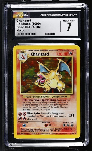 Charizard graded CGC 7 for sale on eBay