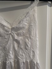Vintage White Vanity Fair Lace Full Slip Size 36