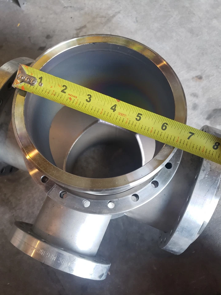 Cámara de vacío ultra alta acero inoxidable 13x13x13" 5,75" puertos (4), 3,75" (2) Foto 3 de 4