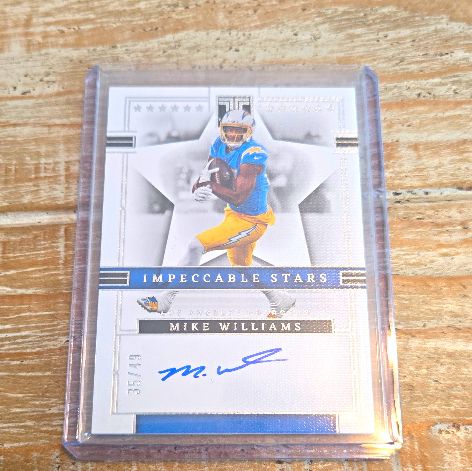 Panini 2023 Impeccable Stars Mike Williams Auto #10 Chargers 35/49
