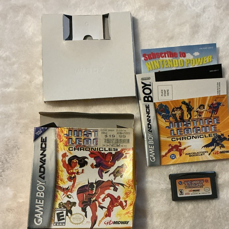 Midway Justice League Chronicles Nintendo Game Boy Advance GBA w/ Manual