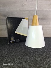 Homebase Metal And Wood Mix Ceiling Pendant Light Fitting. BNIB. New Old Stock. 