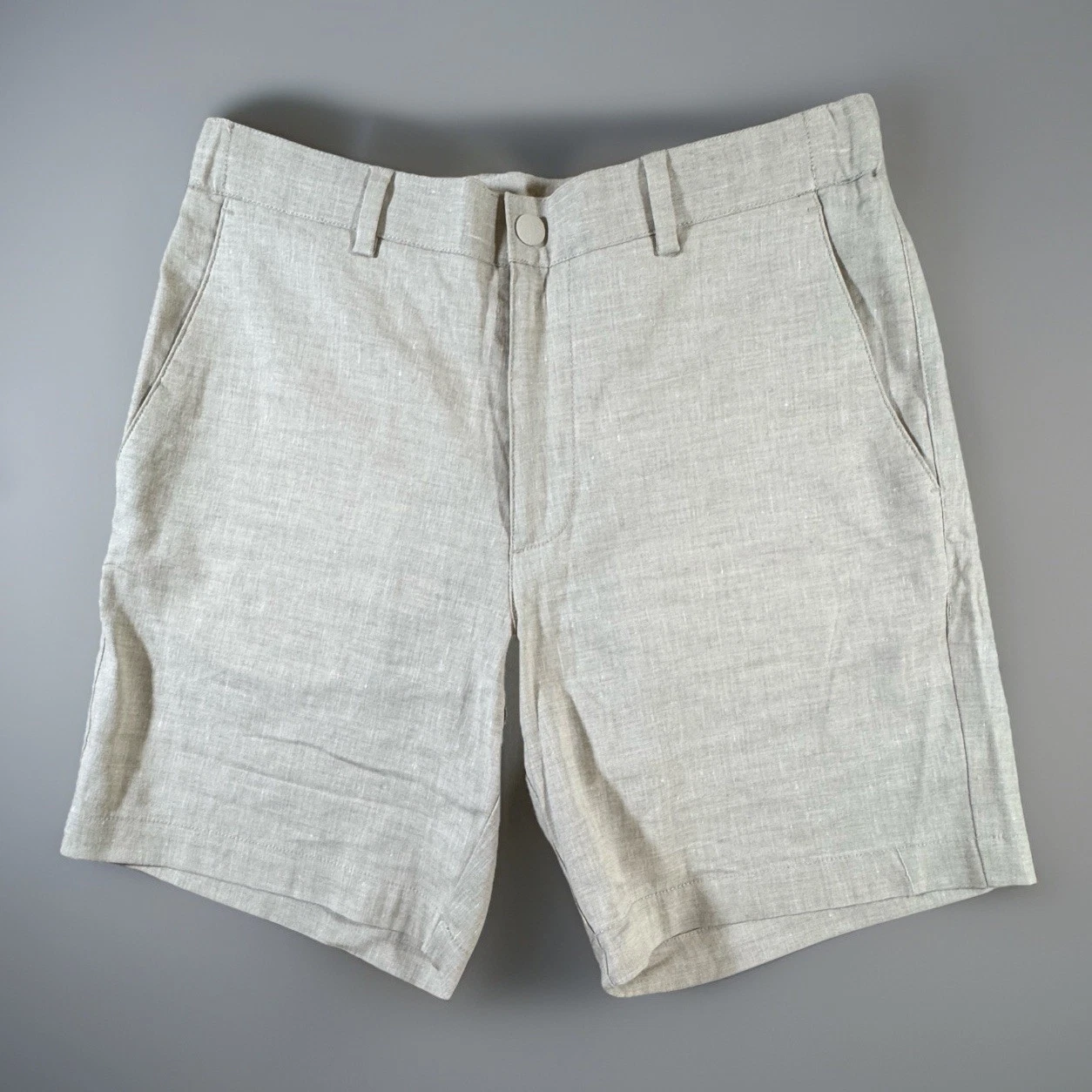 Nordstrom Men’s Linen Blend Men’s Light Tan Chino Shorts Size 30R
Opens in a new window or tab