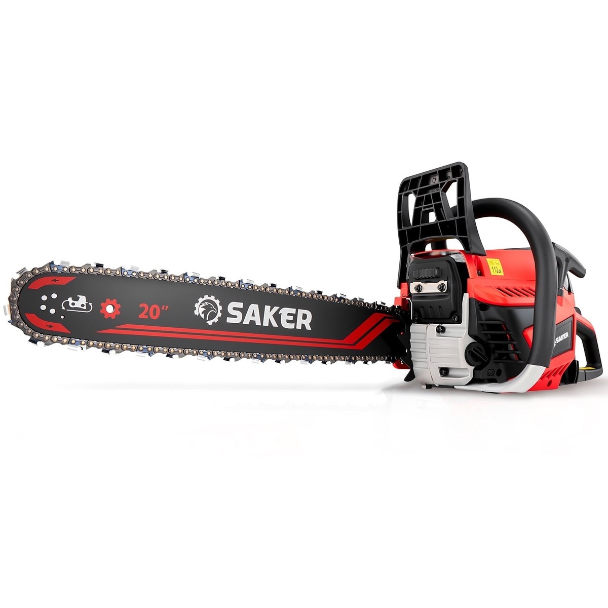 かあさあ Saker 58cc Gas Chainsaw, 3.2HP 2-Cycle Engine, 20-Inch Manganese