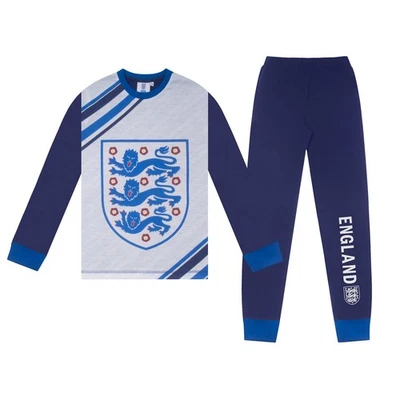 THE ENGLAND FOOTBALL ASSOCIATION England Boys Pyjamas Long Sublimation OFFICIAL Football Gift