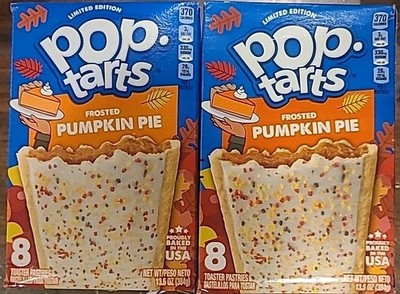 Kellogg's Pop Tarts Frosted Pumpkin Pie, 8 count Limited Edition 2 Boxes 5/2026