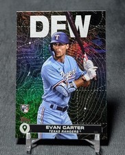 Evan Carter City To City Foil Rookie RC 2024 Topps Series 2 Card #CTC-16 Rangers. rookie card picture