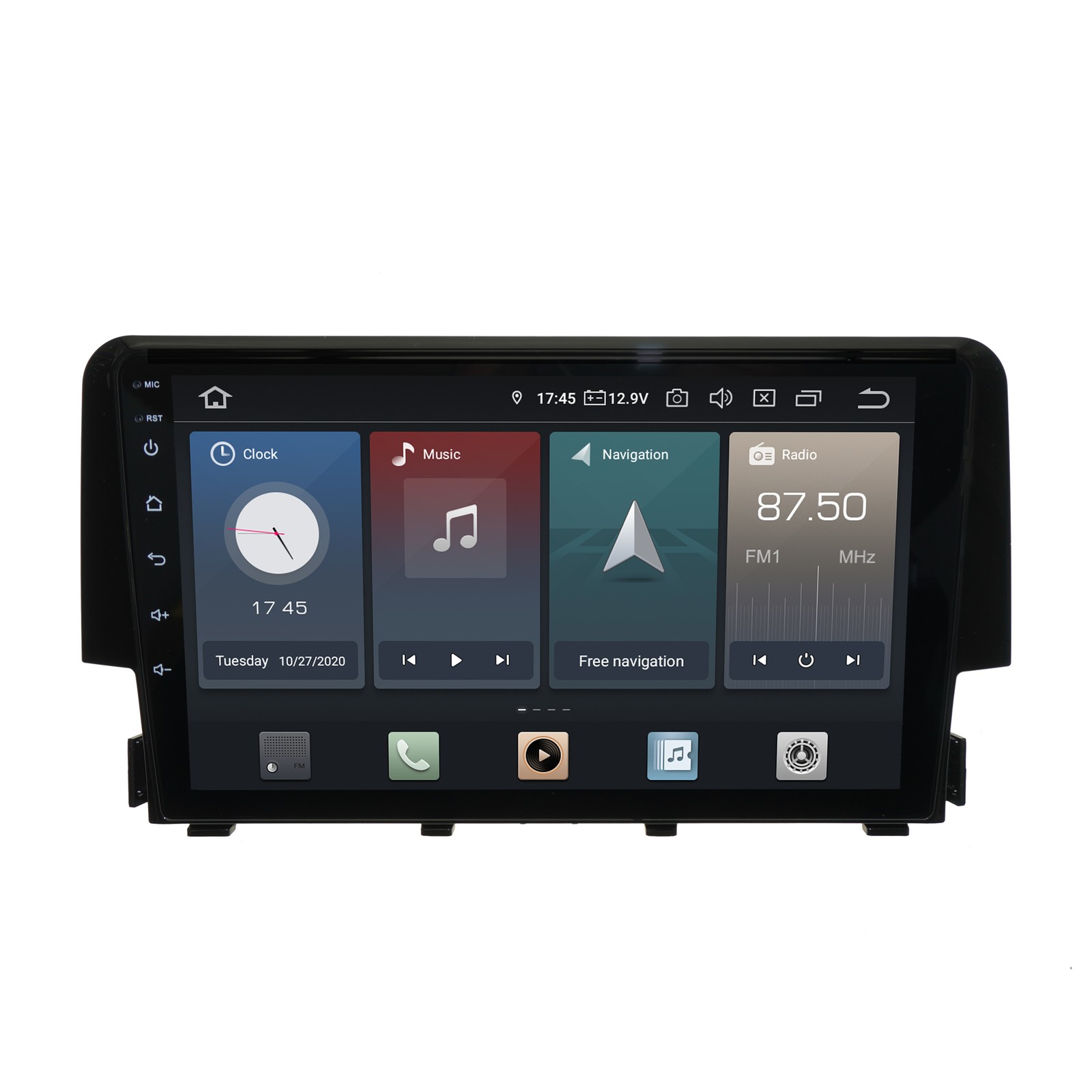 For Honda Civic 16-22 9"" Touchscreen Android Car Radio GPS Navigation CarPlay
